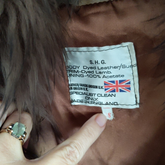 Vintage S.H.G Leather Coat - Picture 4 of 6